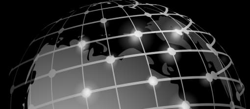 Wireframe globe